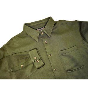 Duluth Trading Company Men's XL Green Long Sleeve Heavyweight Button Down Shirt